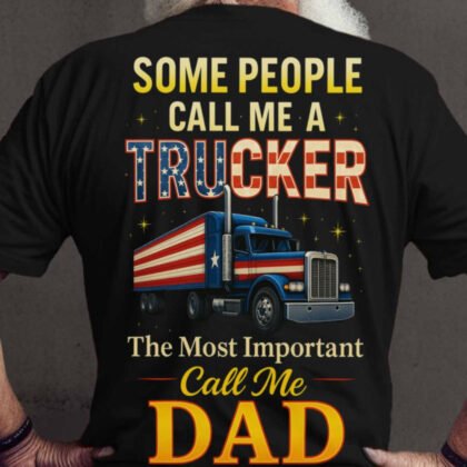 Trucker Dad Apparel - Patriotic Truck