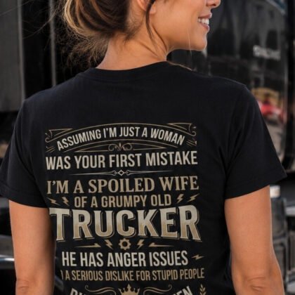 Trucker Wife Queen Apparel – Funny